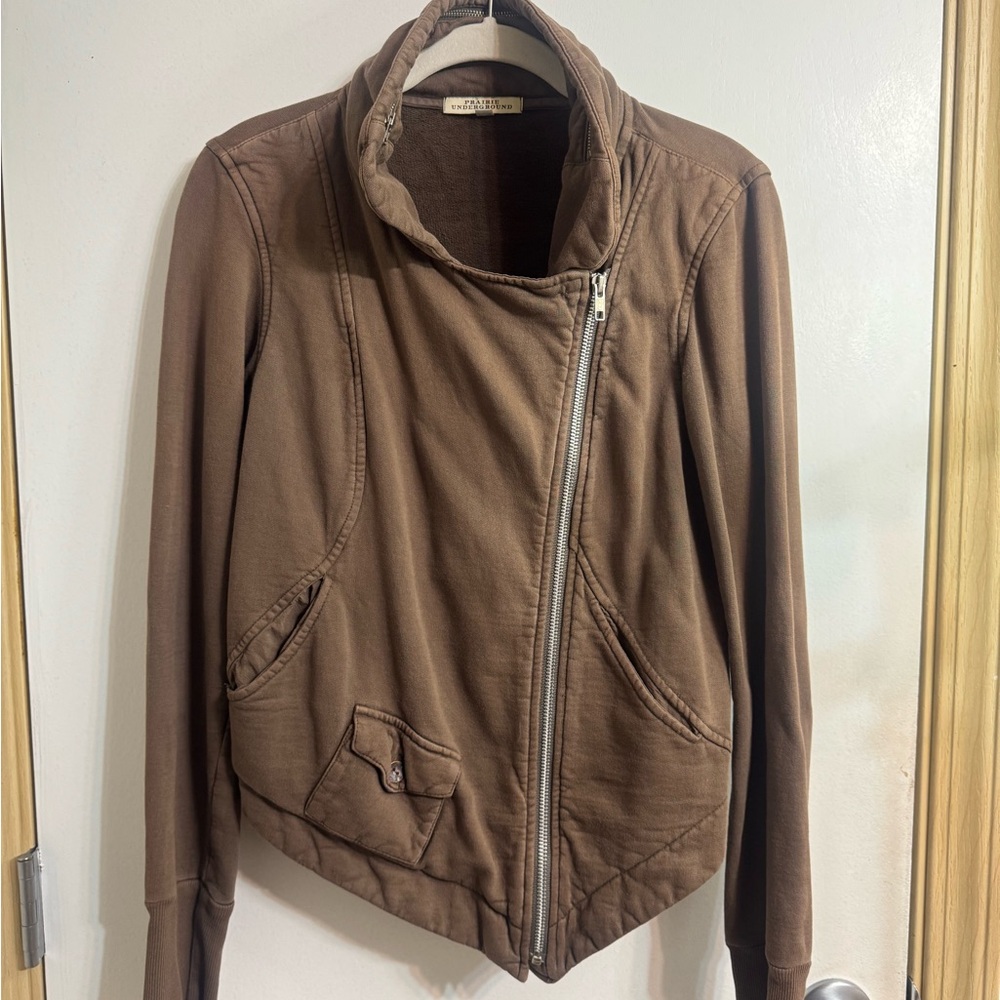Prairie Underground Brown Bomber Jacket